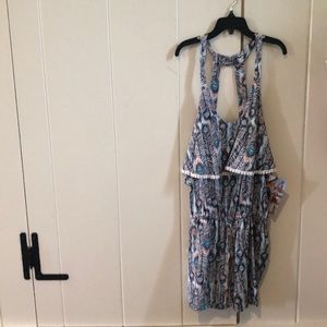 SL Feather Pom Romper